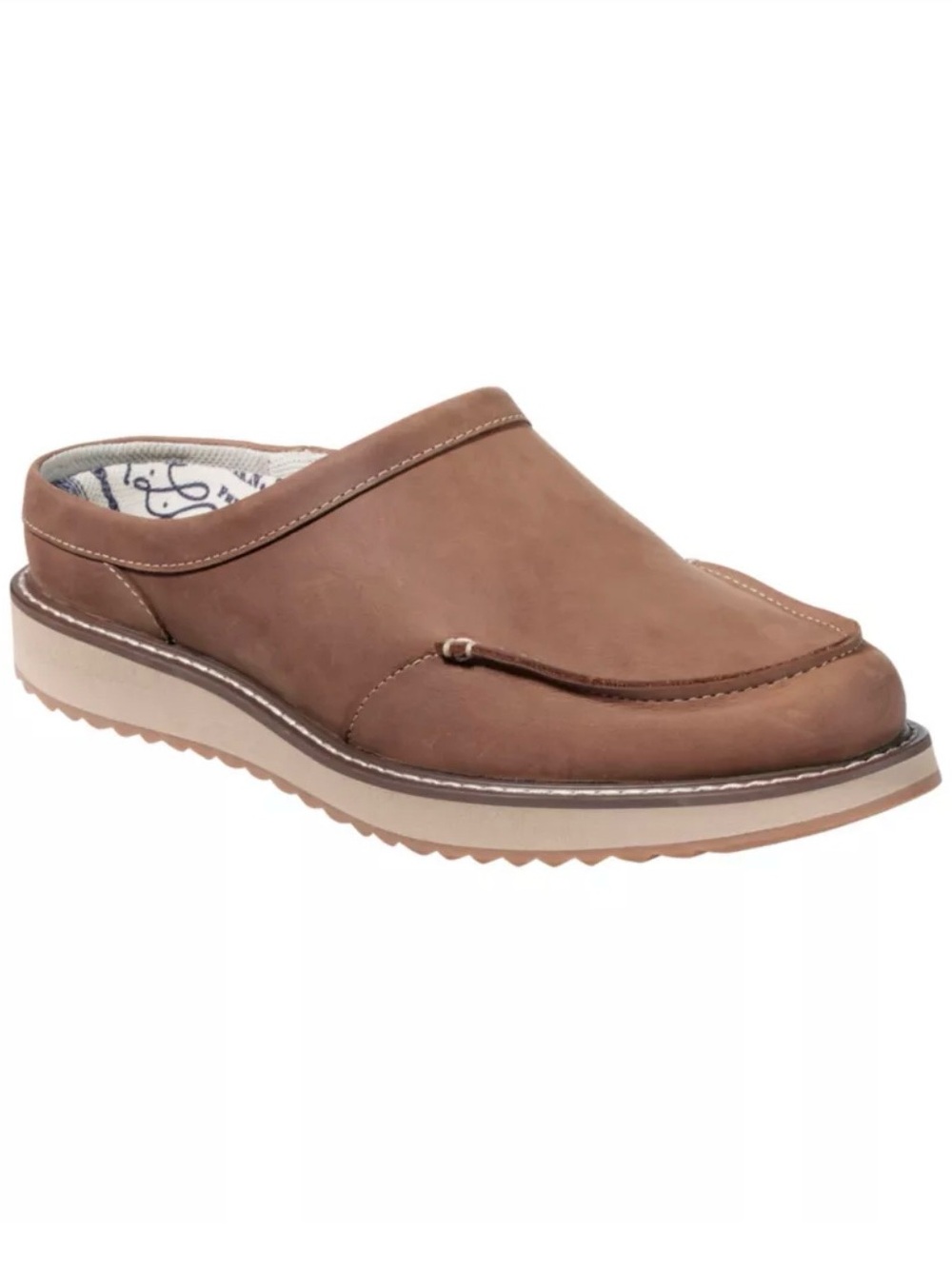 L.L.Bean Stonington Clog Dark Cocoa leather men’s 13 wide